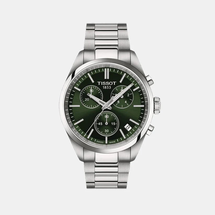 Tissot PR 100 Chronograph 40mm Quartz Watch – Green Dial