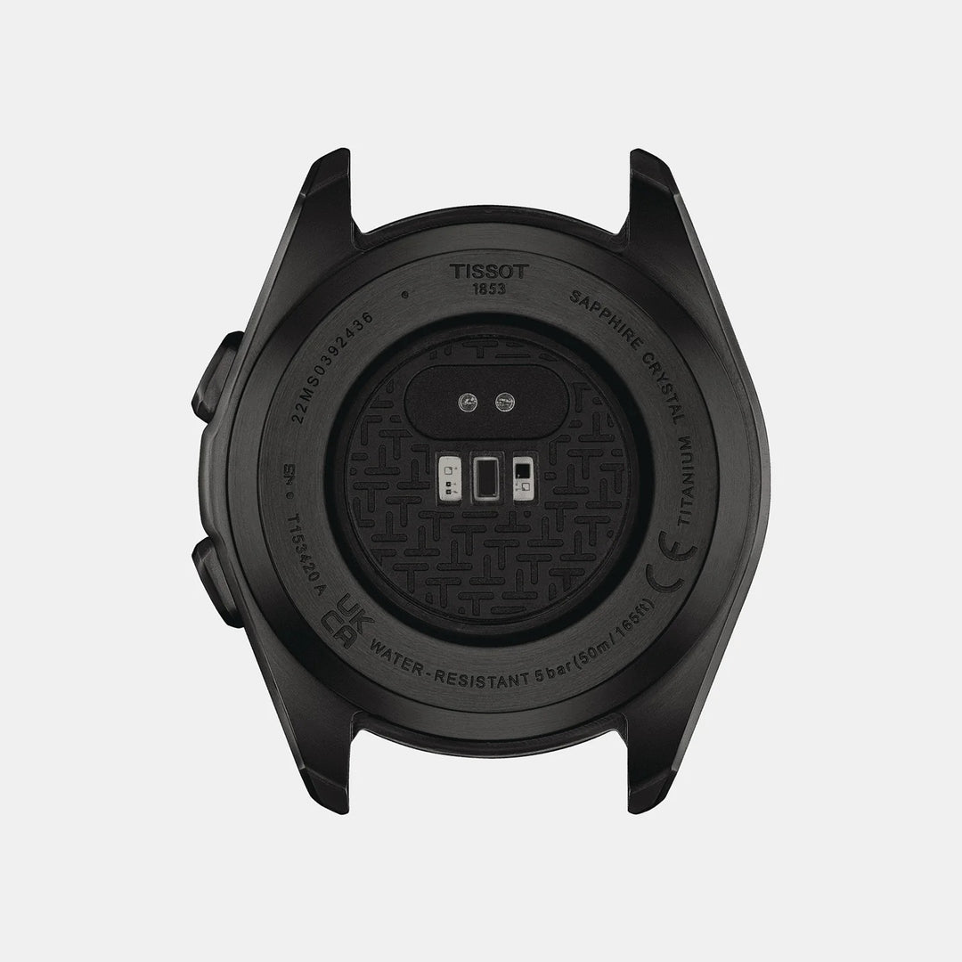 Tissot T-Touch Connect Sport 43.75mm Solar Smartwatch Black Strap