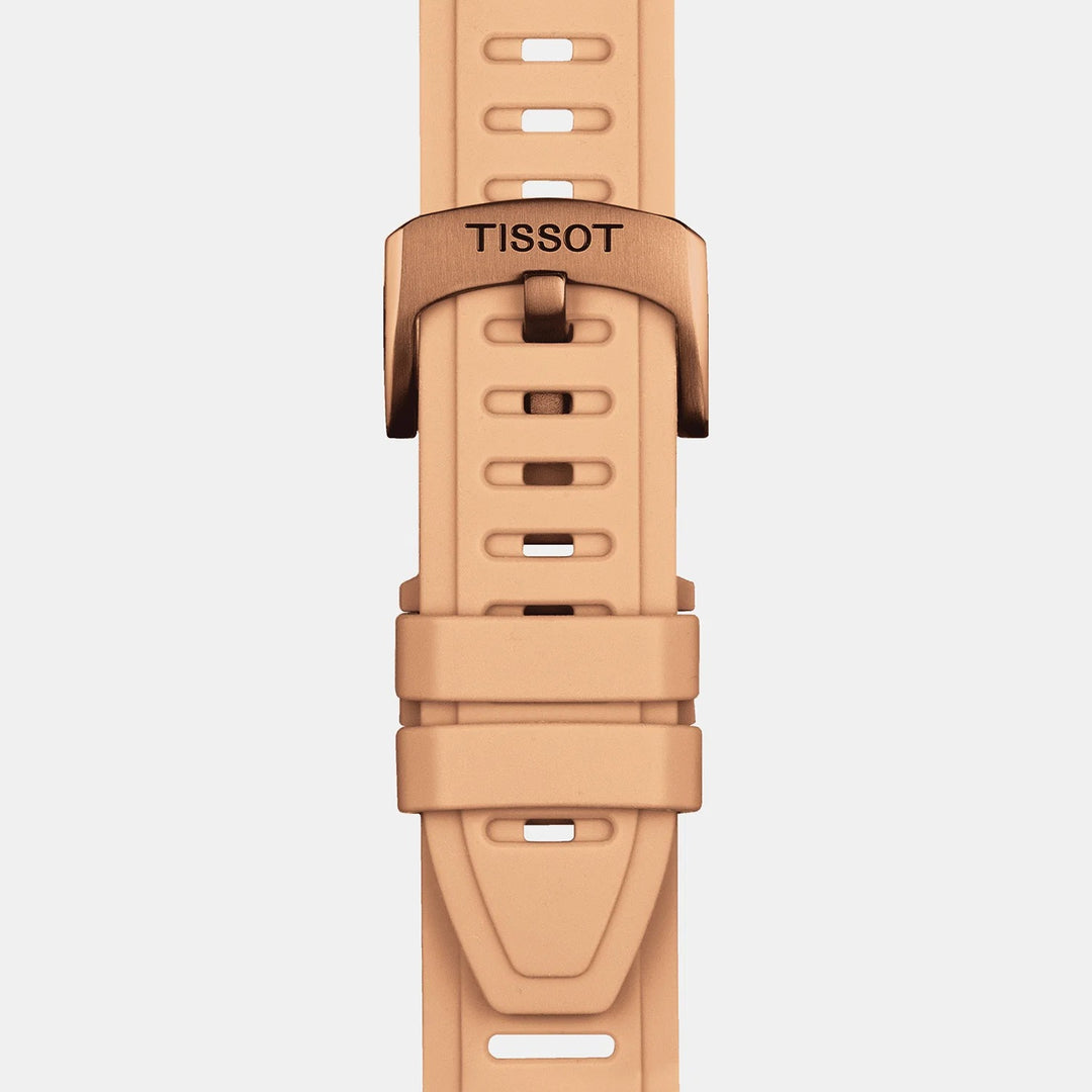 Tissot T-Touch Connect Sport 43.75mm Solar Smartwatch Peach Strap