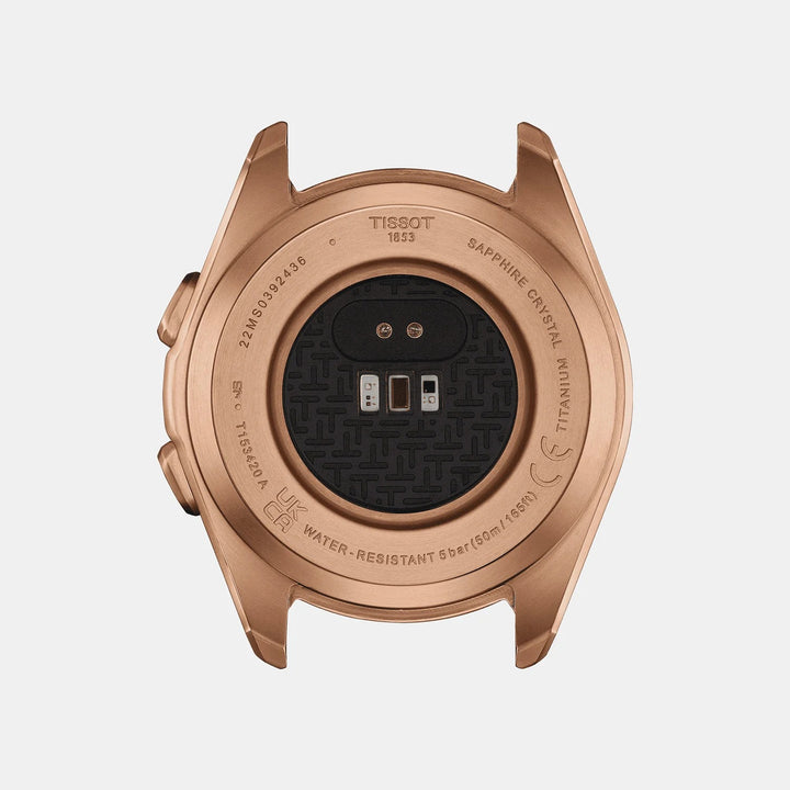 Tissot T-Touch Connect Sport 43.75mm Solar Smartwatch Peach Strap