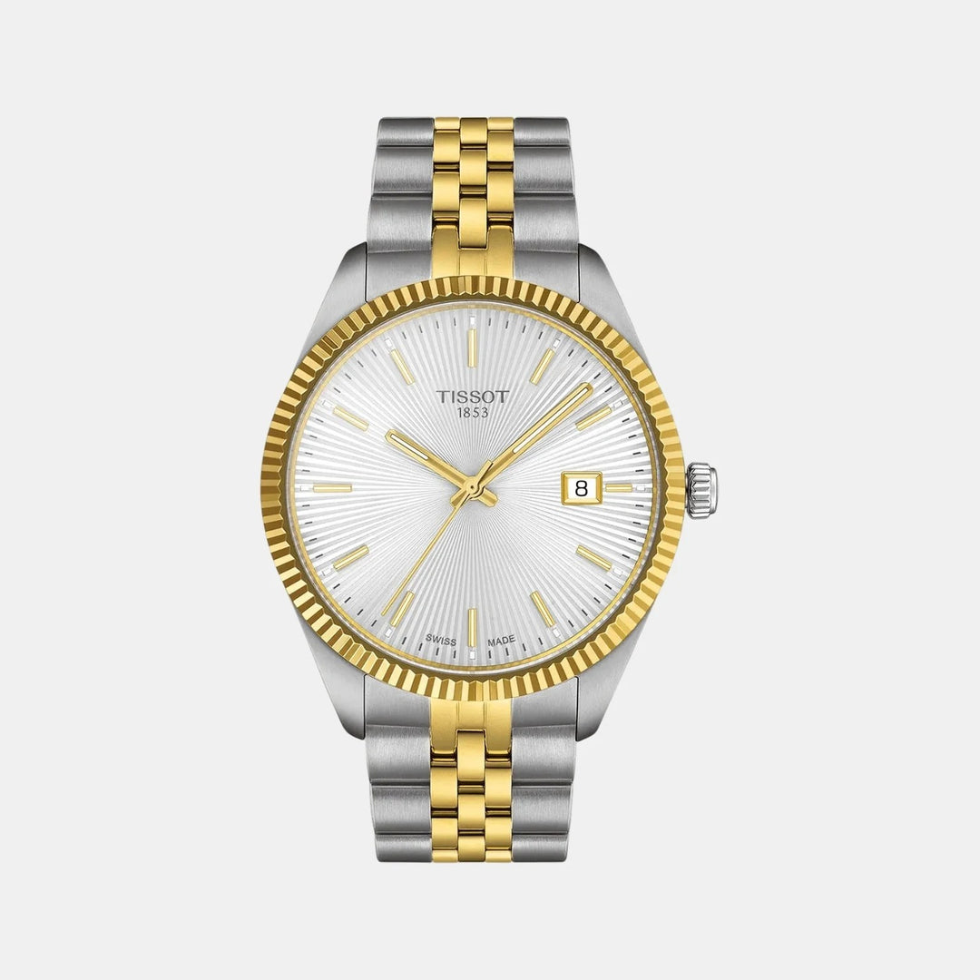 Tissot Ballade 40mm Silver Dial Two-Tone Rose Gold Bracelet