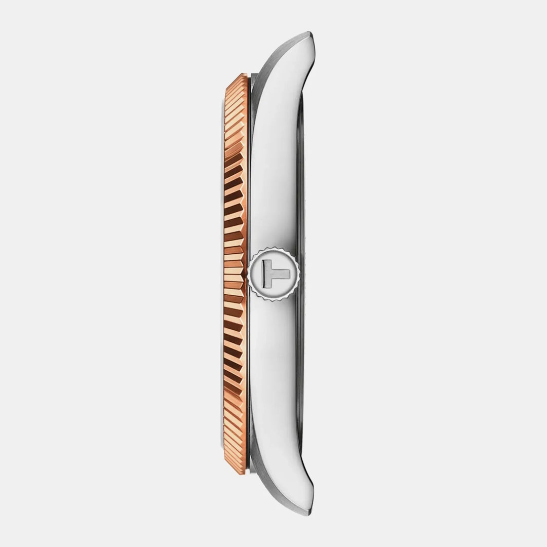 Tissot Ballade 40mm Brown Dial Two-Tone Rose Gold Bracelet