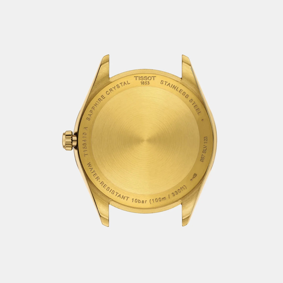 Tissot Ballade 40mm Black Dial Yellow Gold PVD Bracelet