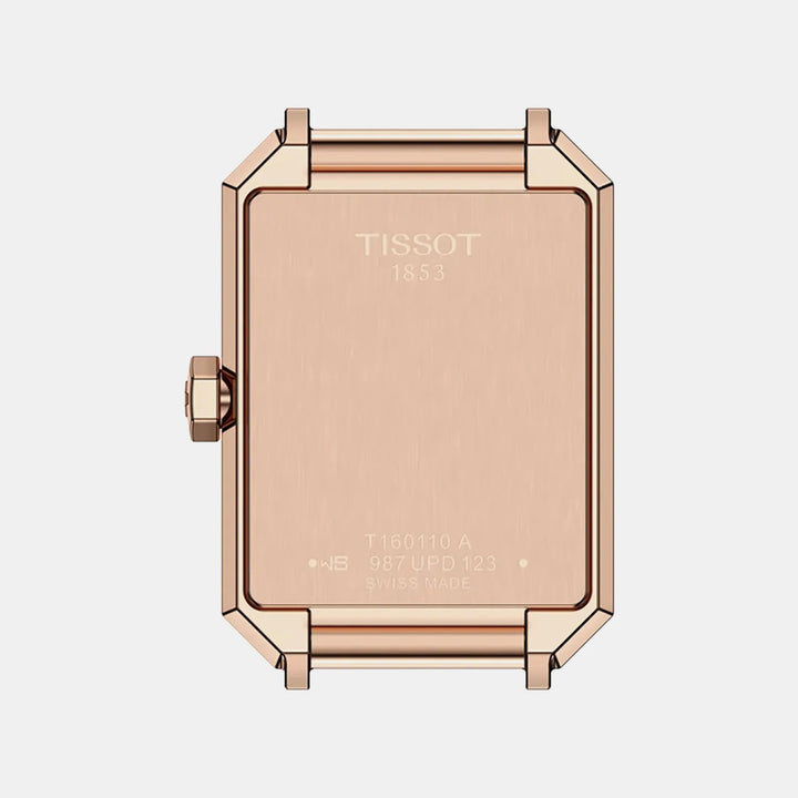 Tissot SRV 30mm Blue Dial Rose Gold Diamond Hour Markers
