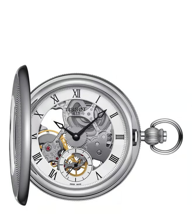 Tissot Bridgeport Mechanical Skeleton Pocket Watch